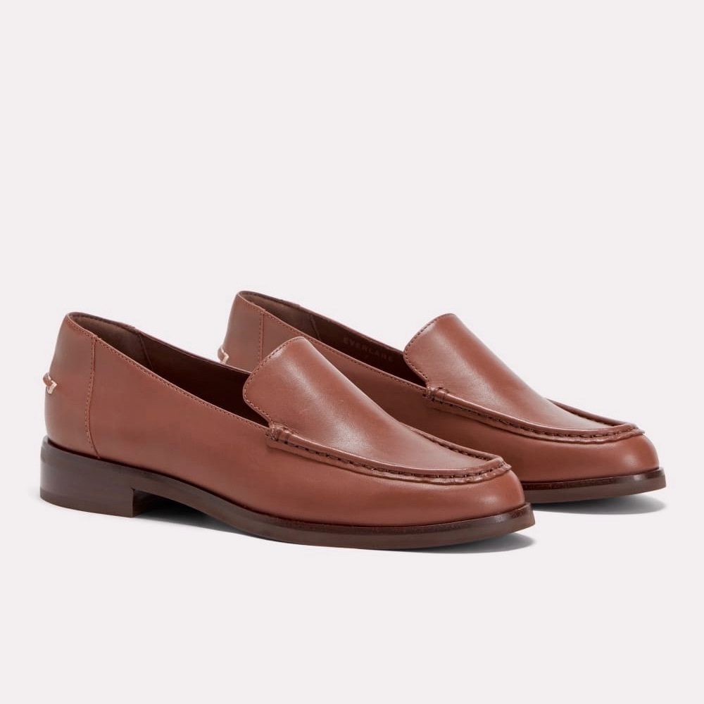 Everlane Brown Leather Classic Loafers
